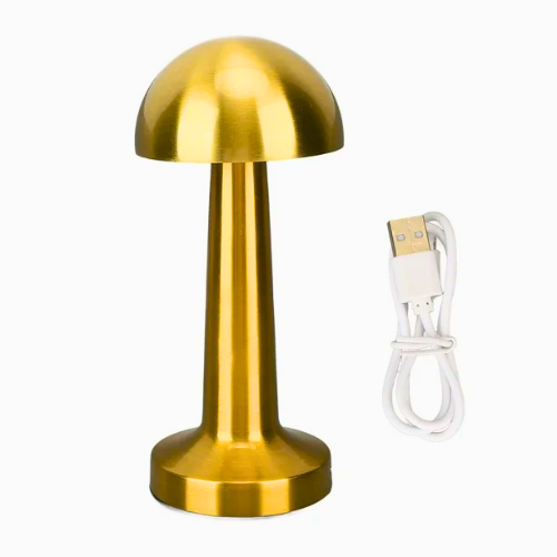 LED Touch Desk Table Lamp – Dimmable Mushroom Style (Rechargeable)
