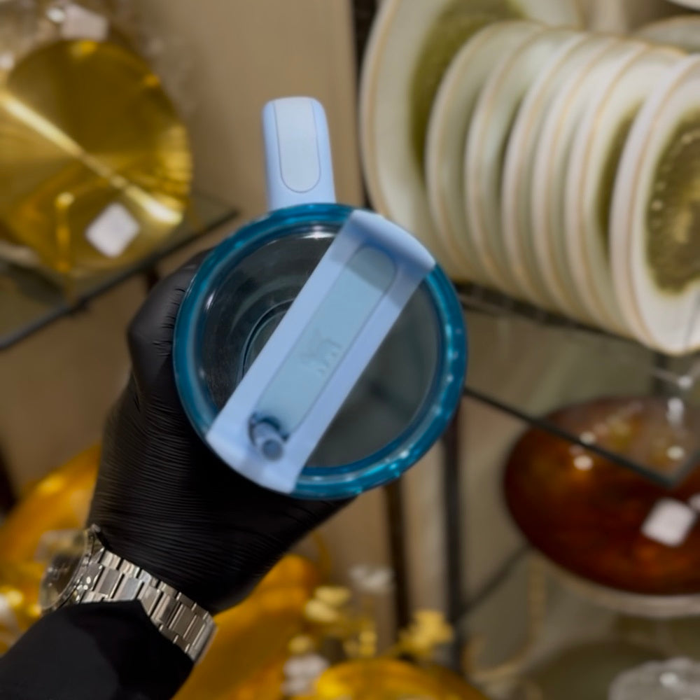 Stanly Quencher H2.0 FlowState Floral Edition Tumbler | 40 OZ (Sky)